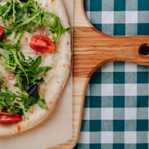 Flammkuchen mit Rucola