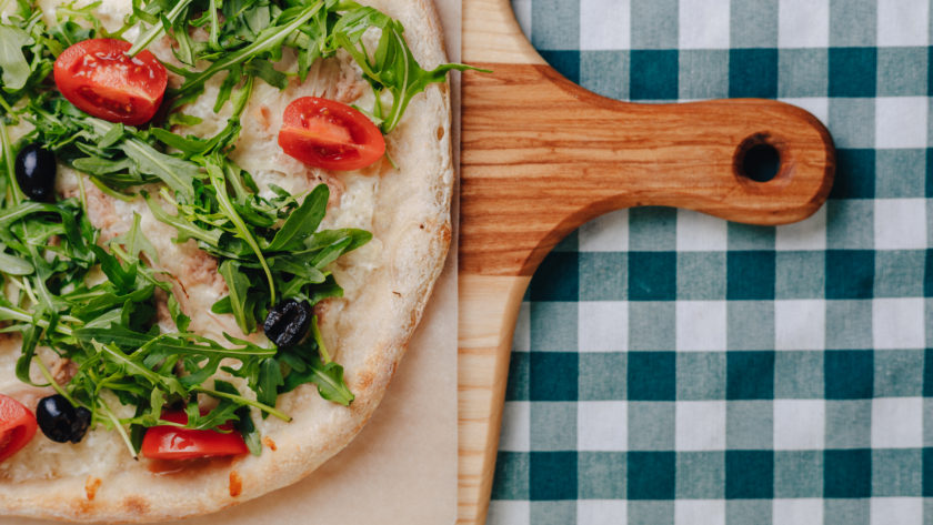 Flammkuchen mit Rucola